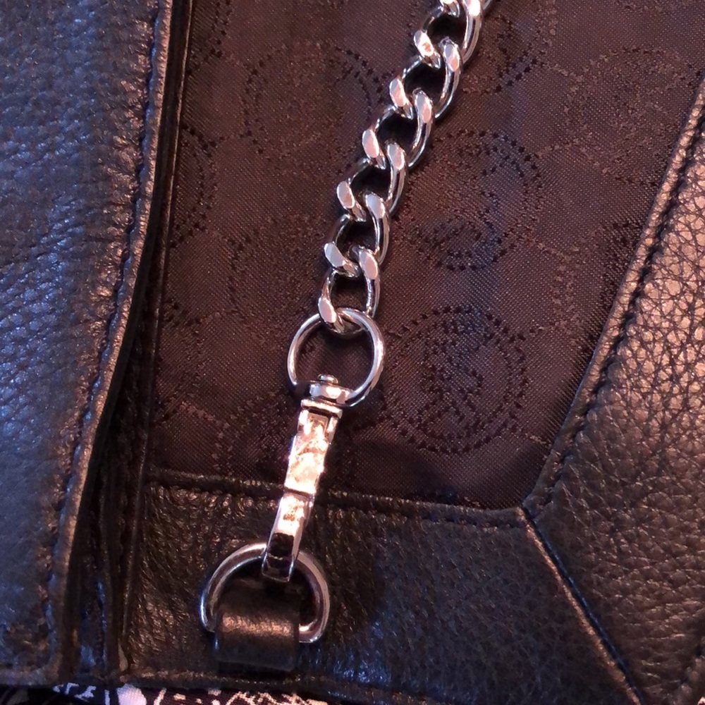 đšMichael Kors Pebbled soft leather removable chain link shoulder bag / clutch - Picture 10 of 14